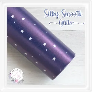 ⋅ Midnight Stars  ⋅  Silky Smooth Glitter Faux Leather ⋅
