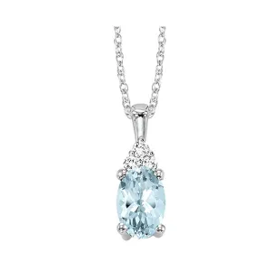 10KT White Gold & Diamond Classic Book 10K Birthstone Ensembles Neckwear Pendant  - 1/10 ctw