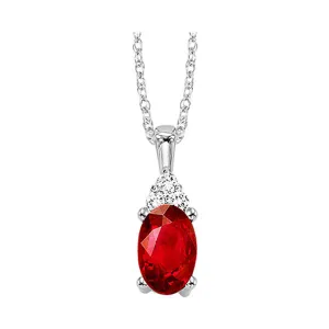 10KT White Gold Stunning Neckwear Pendant - 1/10 ctw