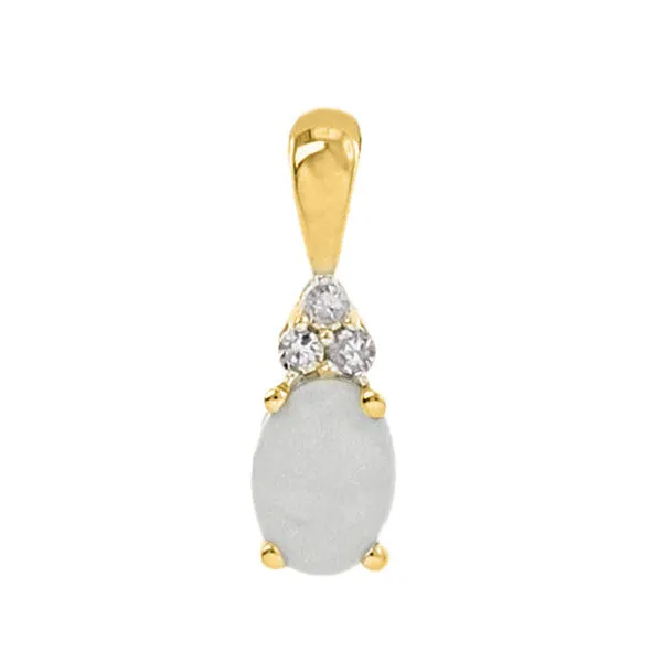 10KT Yellow Gold & Diamond Stunning Neckwear Pendant   - 1/10 ctw
