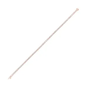 14KT Pink Gold & Diamond Stunning Bracelet  - 1 ctw