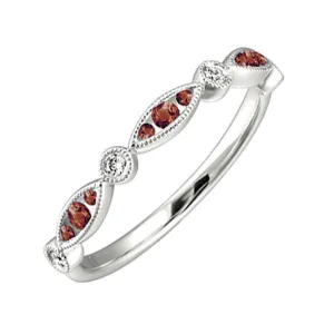 14KT White Gold & Diamond Fashion Ring -1/10 ctw
