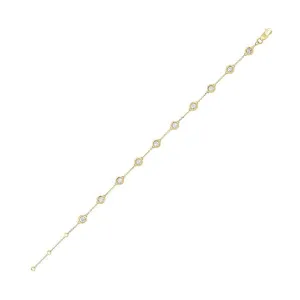 14KT Yellow Gold & Diamond Diamonds By The Yard Bracelet & Necklace Bracelet  - 1 ctw