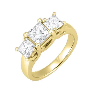 14KT Yellow Gold & Diamond Sparkle Fashion Ring  - 1/3 ctw
