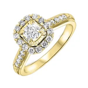 18KT Yellow Gold & Diamond Fashion Ring -1 ctw