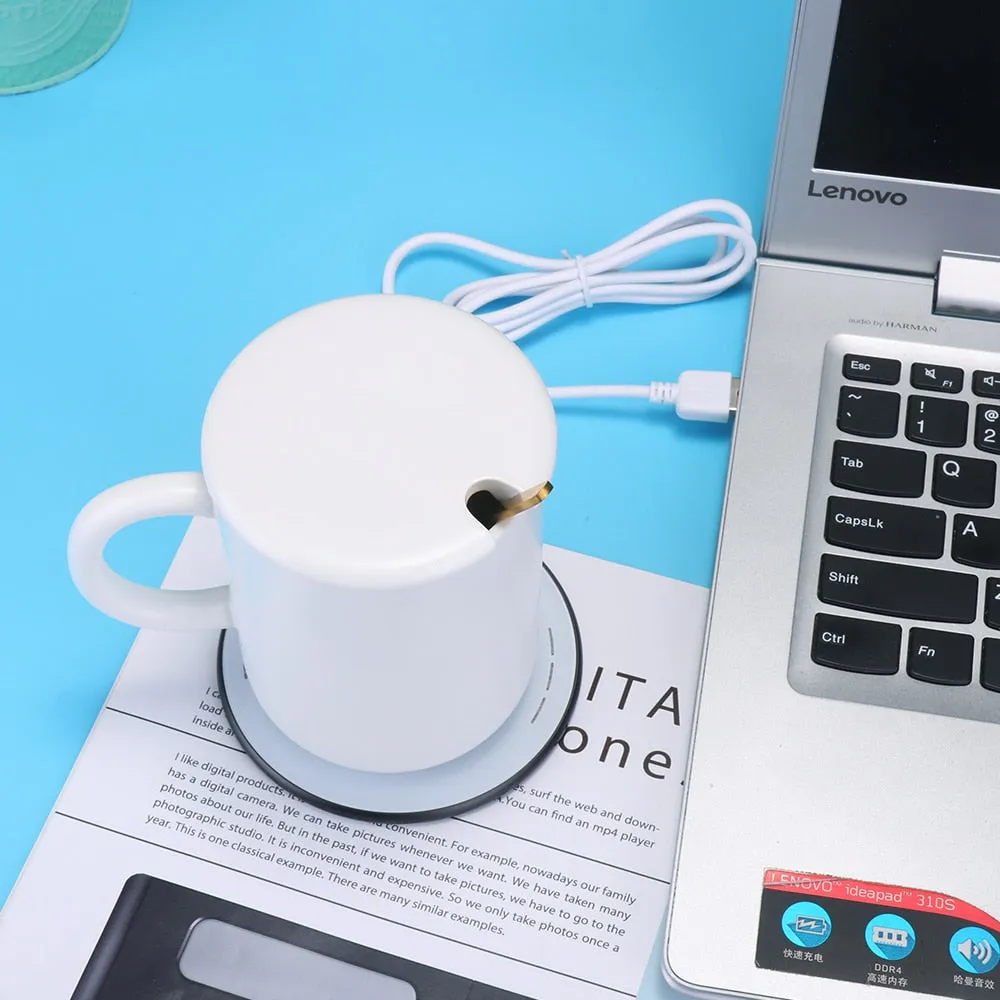 2 In 1 Wireless Fast Charger& Coffee Mug Warmer