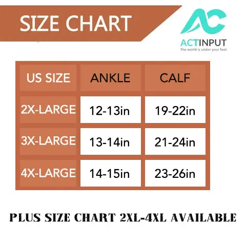 3-Pairs Cool Calf Compression Socks for Man and Woman (20-30 mmHG）| ACTINPUT