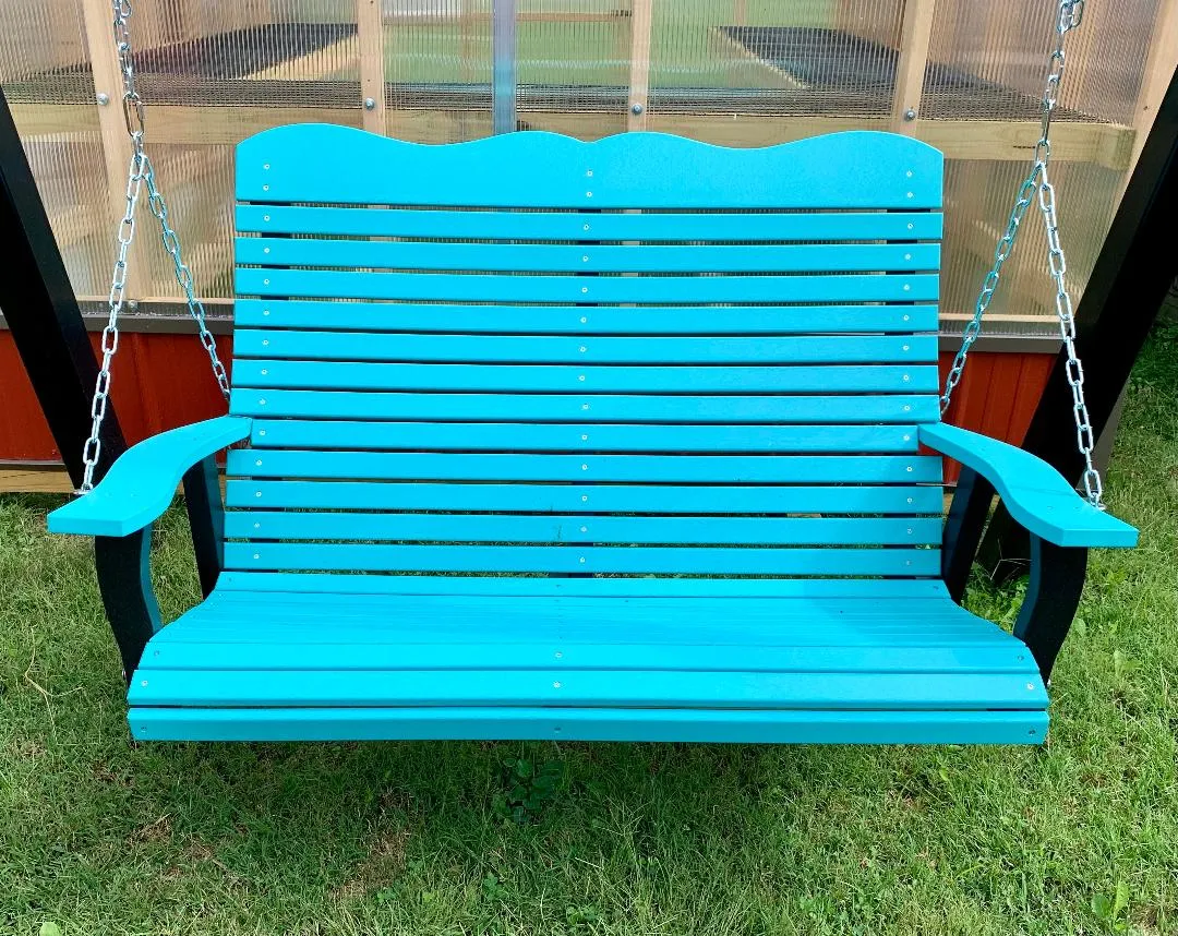 4' Highback Porch Swing - Poly