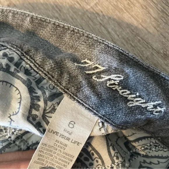 77 Straight Womens Live Your Life Blue Jean 6L EUC