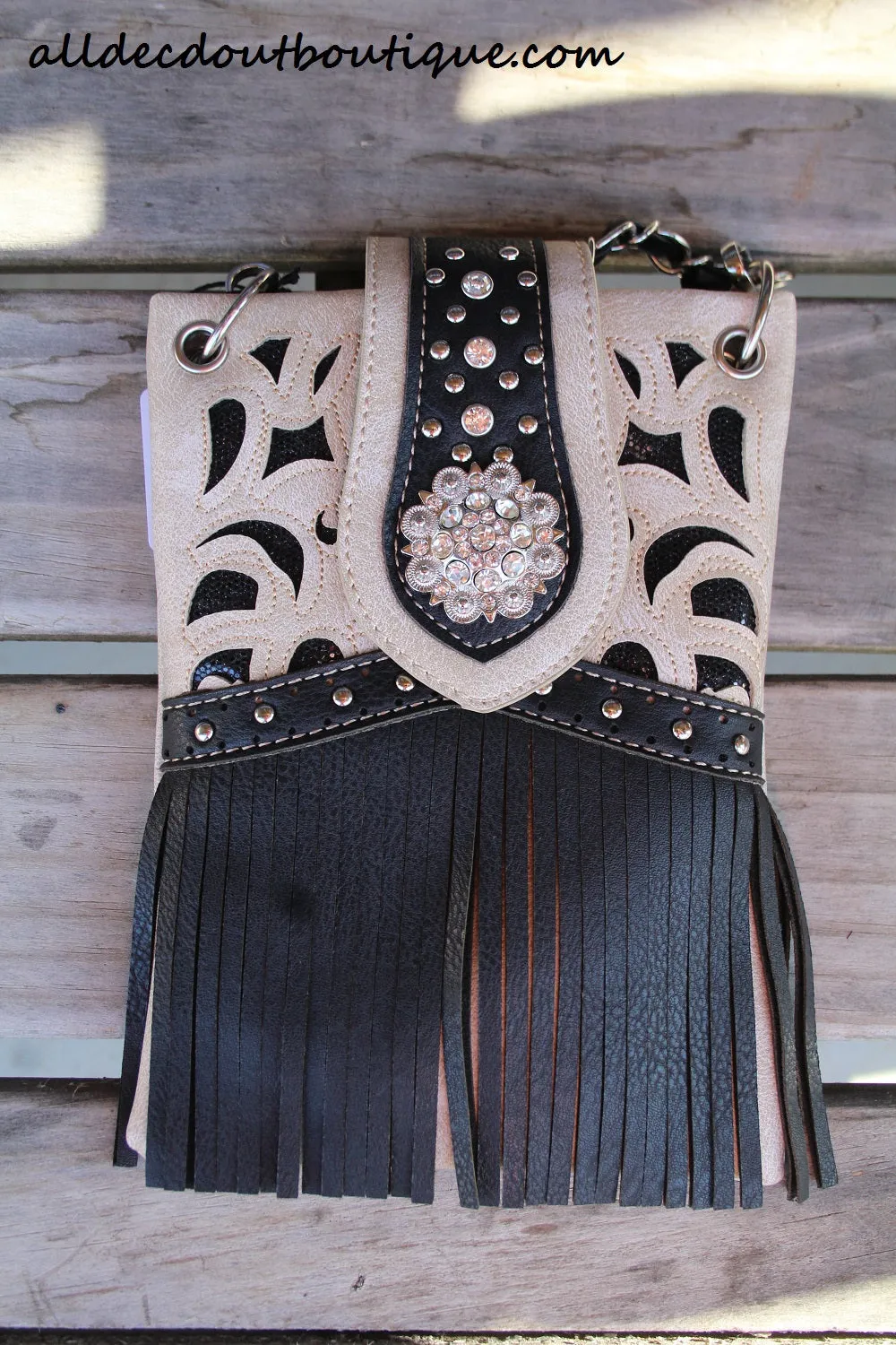 ADO | Western Messenger Beige & Black
