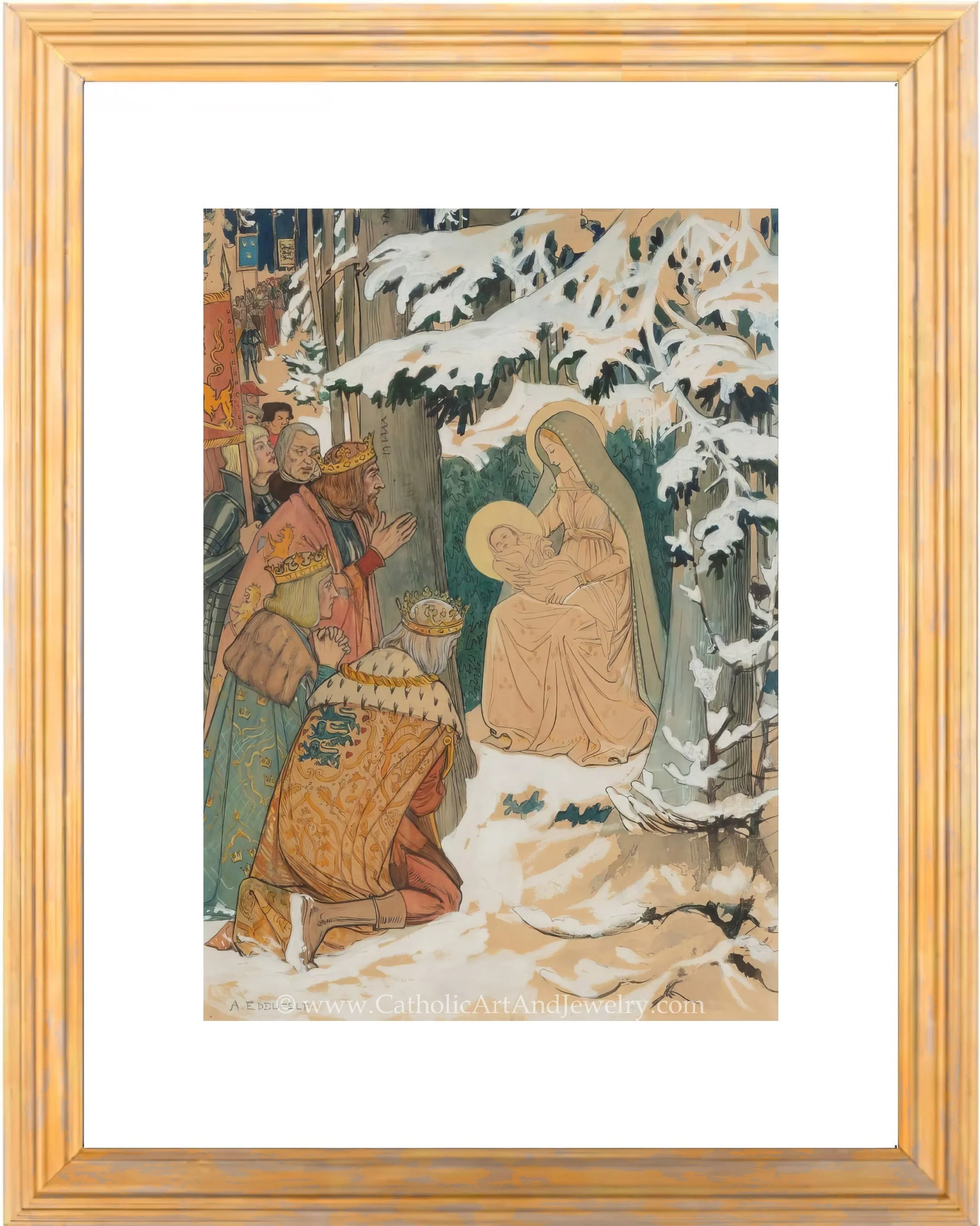 Adoration of the Magi – Albert Edelfelt – Beautiful Catholic Art – Archival Quality