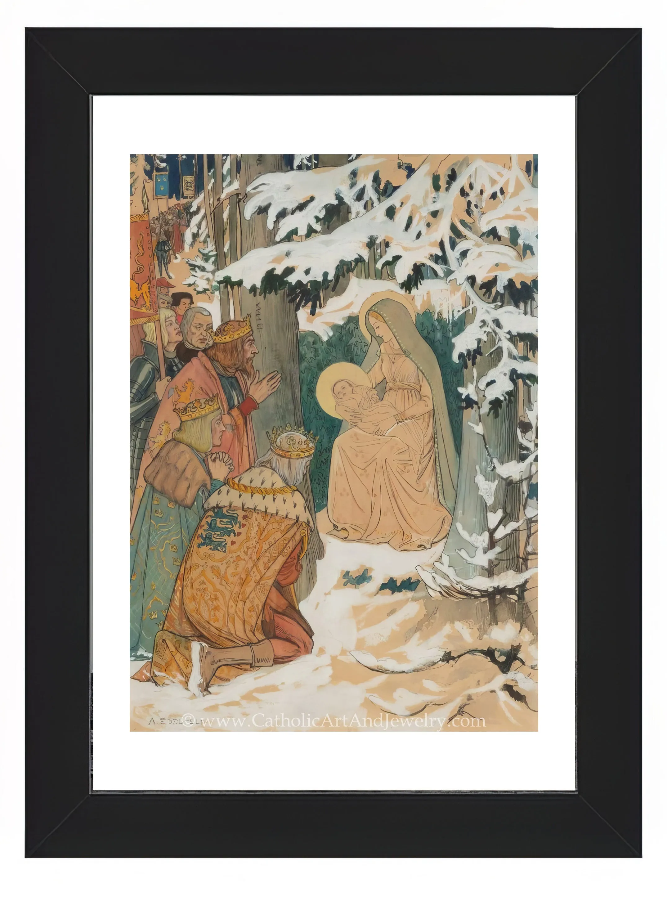 Adoration of the Magi – Albert Edelfelt – Beautiful Catholic Art – Archival Quality