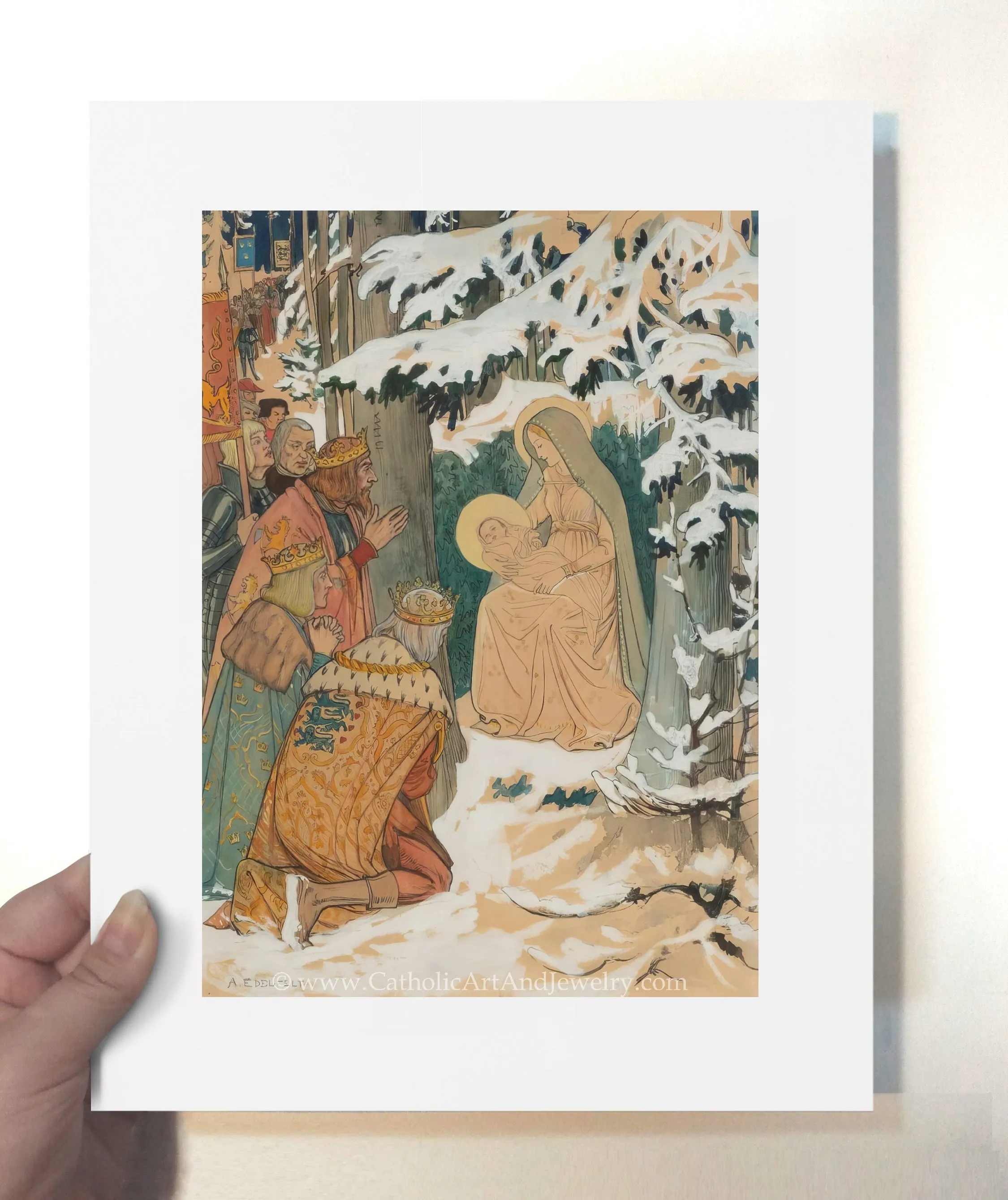 Adoration of the Magi – Albert Edelfelt – Beautiful Catholic Art – Archival Quality