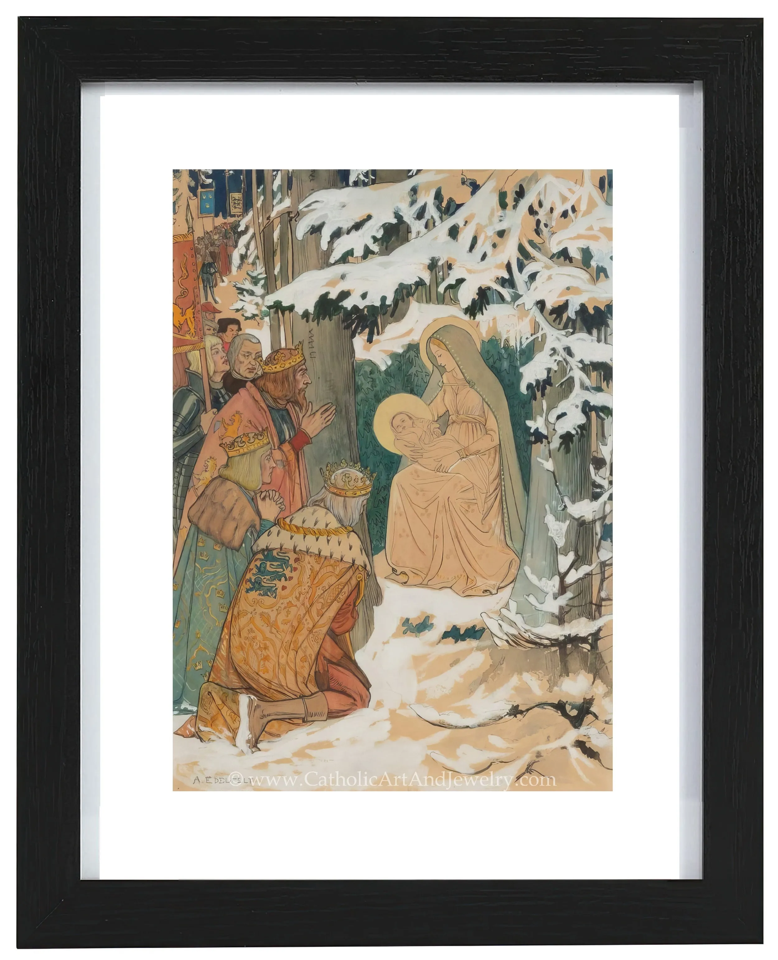 Adoration of the Magi – Albert Edelfelt – Beautiful Catholic Art – Archival Quality