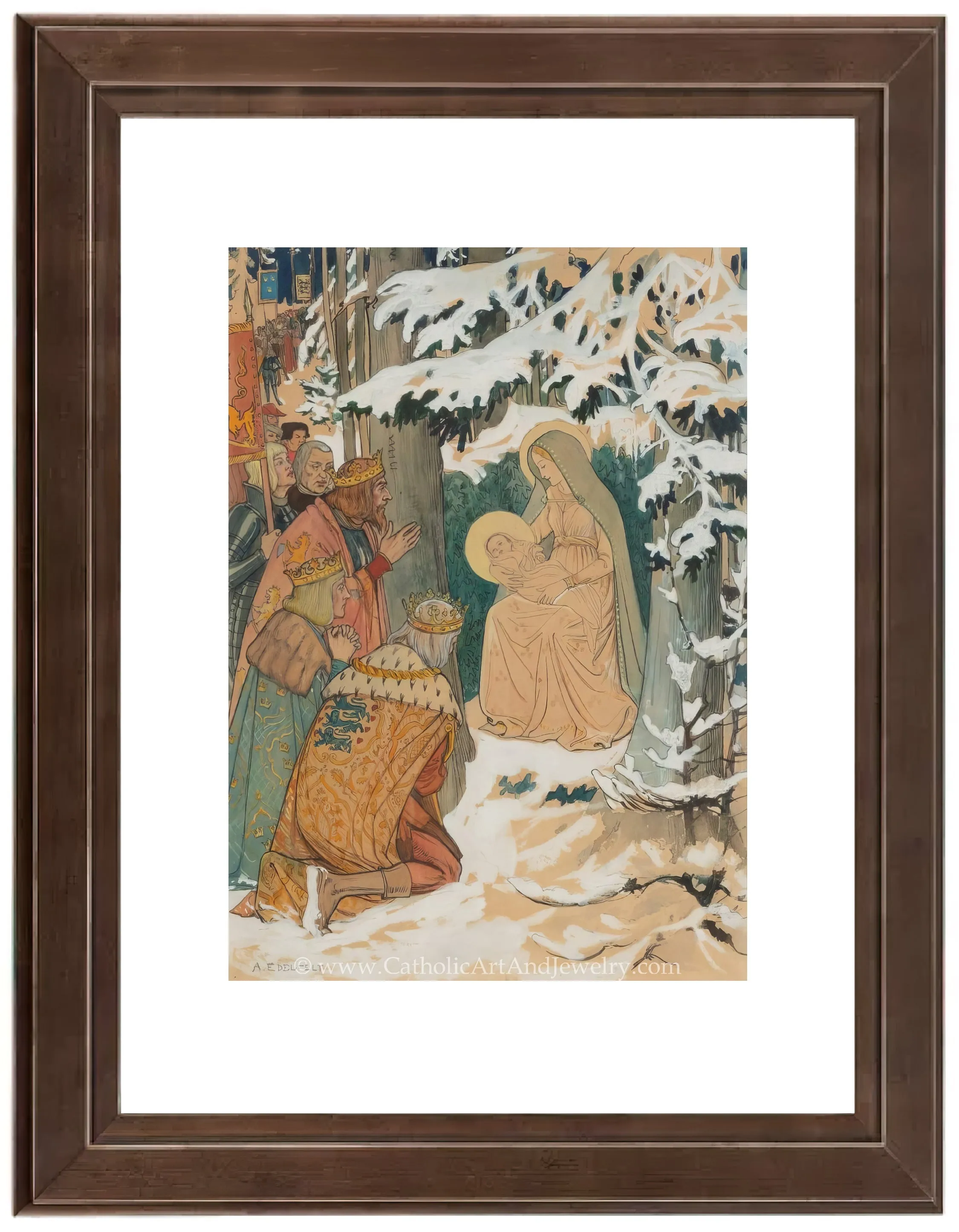 Adoration of the Magi – Albert Edelfelt – Beautiful Catholic Art – Archival Quality