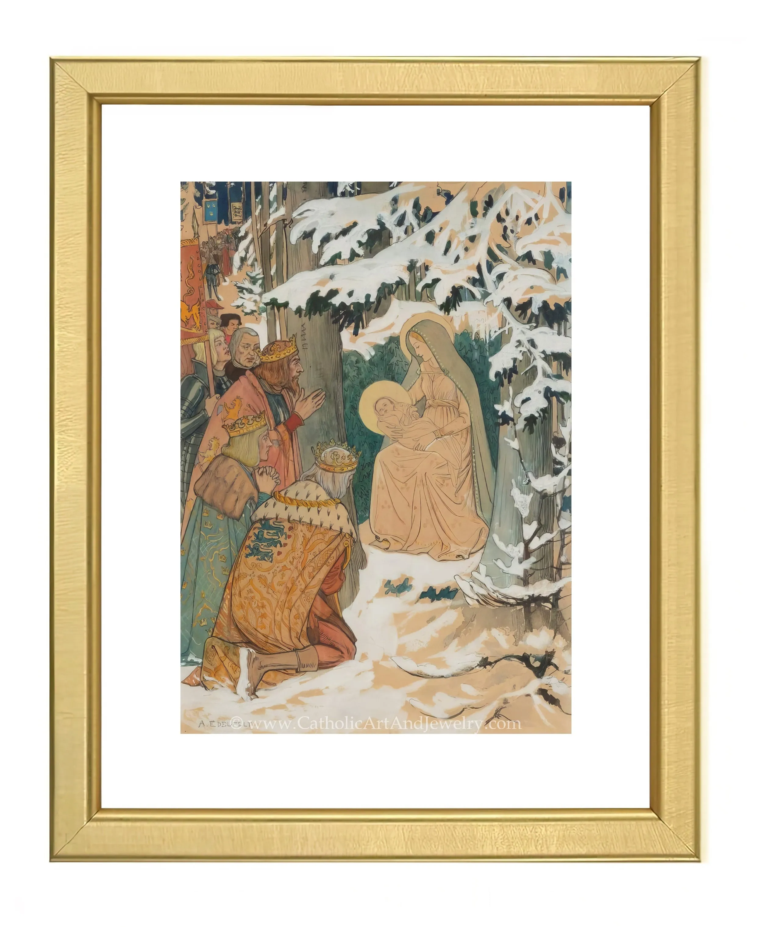 Adoration of the Magi – Albert Edelfelt – Beautiful Catholic Art – Archival Quality