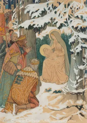 Adoration of the Magi – Albert Edelfelt – Beautiful Catholic Art – Archival Quality