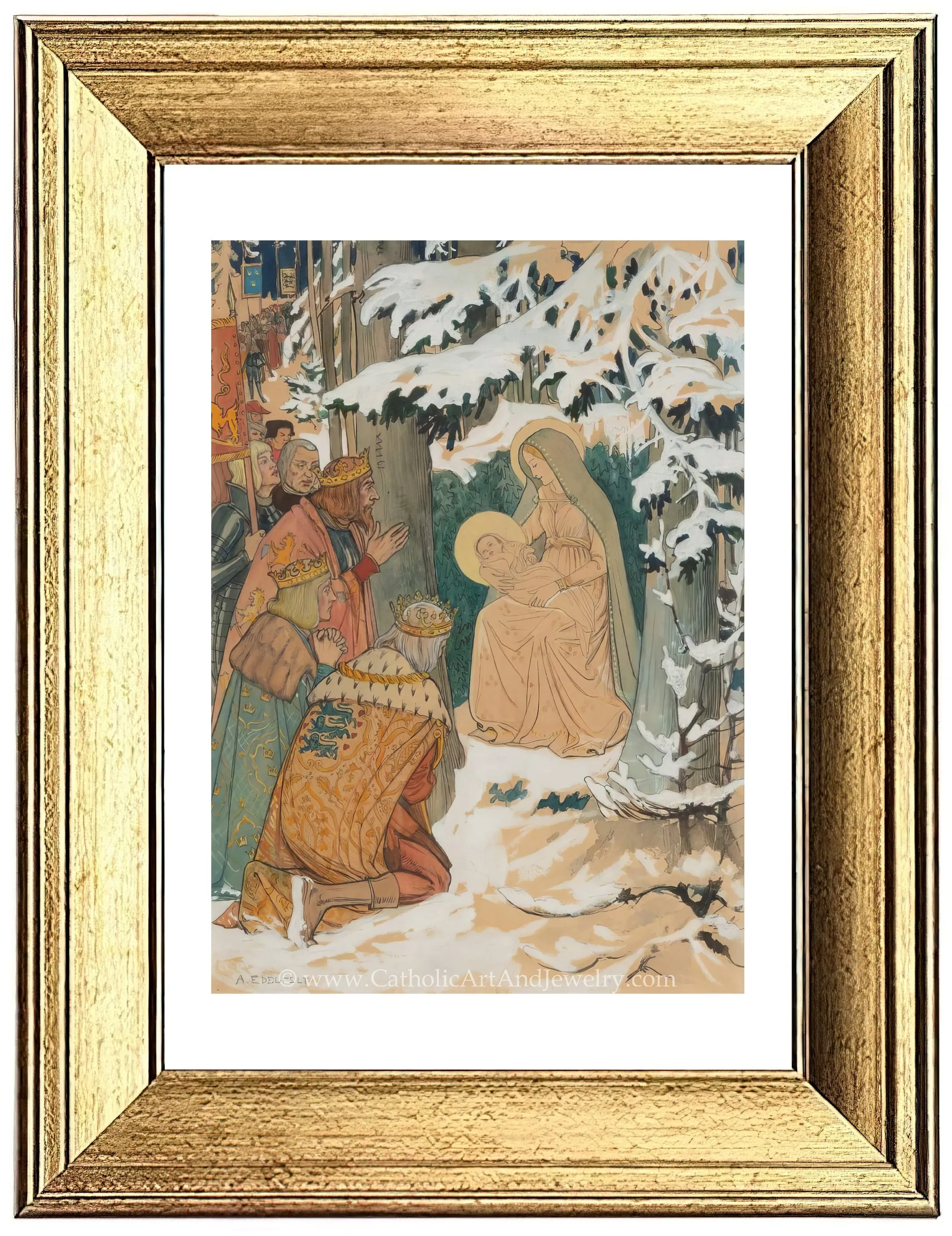 Adoration of the Magi – Albert Edelfelt – Beautiful Catholic Art – Archival Quality