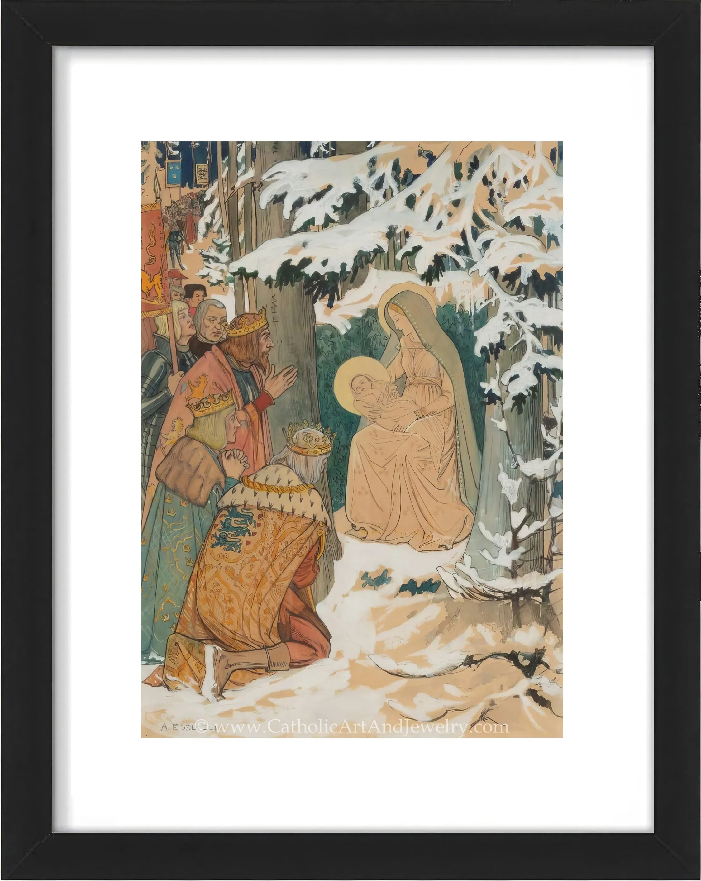 Adoration of the Magi – Albert Edelfelt – Beautiful Catholic Art – Archival Quality