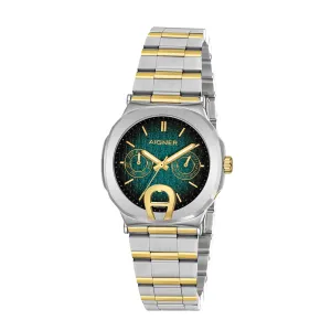 Aigner Women's Stainless Steel Case Bracelet Green Dial Watch