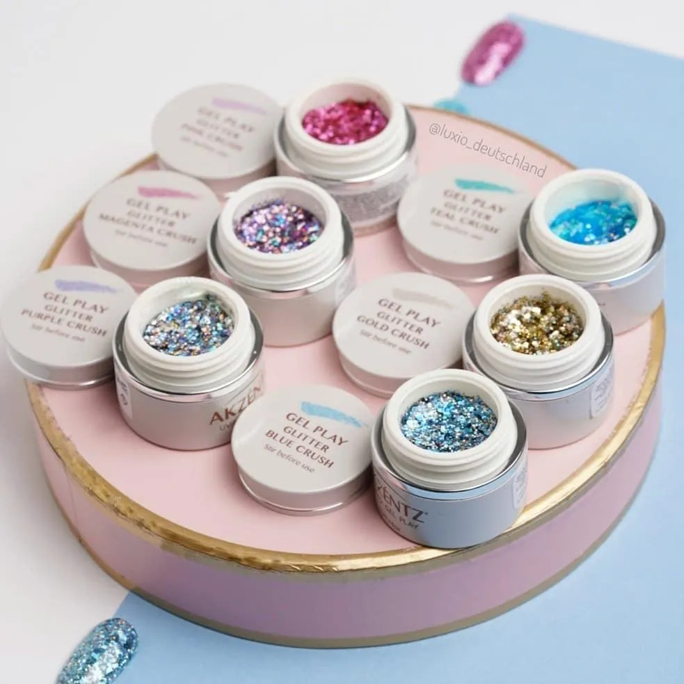 Akzentz Gel Play - Glitter Crush Gold