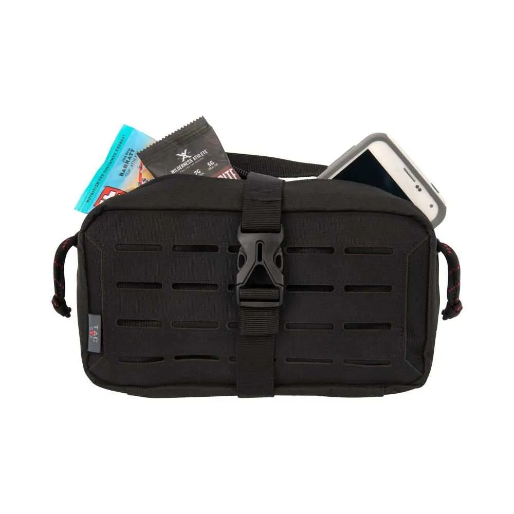 Allen Tac-Six Detachment Tactical Accessory Pouch, Removable Back Panel, 9"L x 5"W, Black