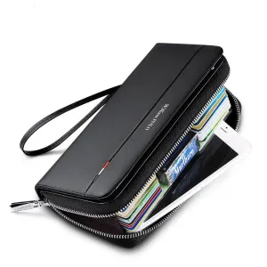 Anti-Theft Leather Long Wallet
