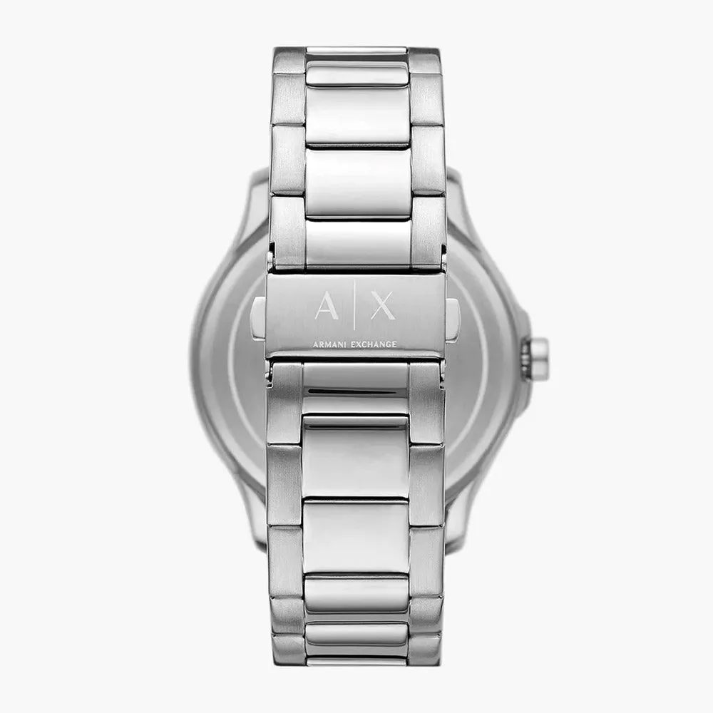 Armani Exchange Men's Three-Hand Date Stainless Steel Blue Dial Watch