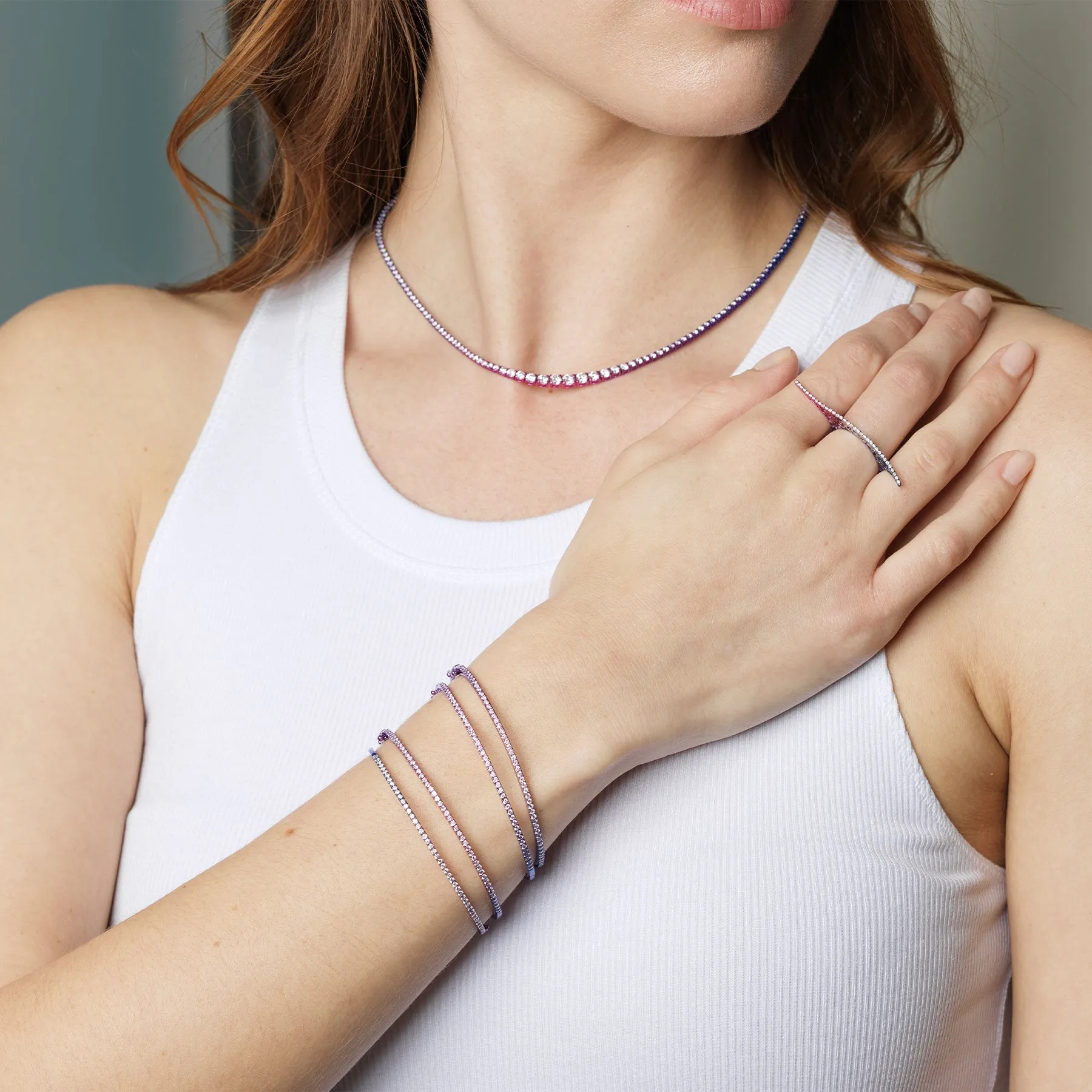 Aurora Nights Dawn Diamond Necklace