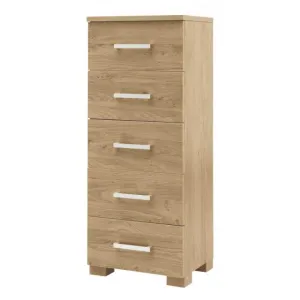 Baby Style Bordeaux Tall Boy - Oak