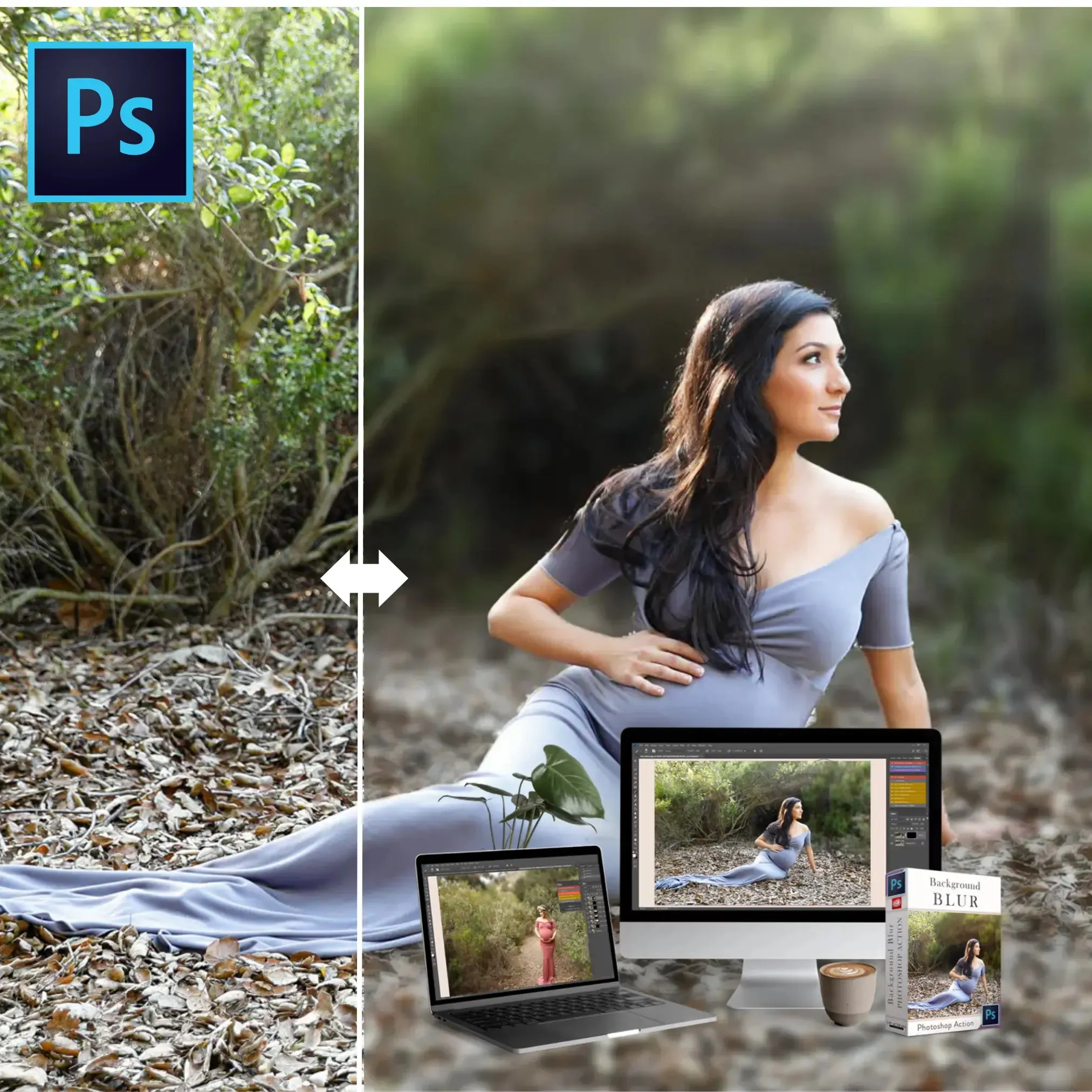 Background Blur Photoshop Action