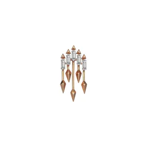 Baguette Fence Sabit Earring