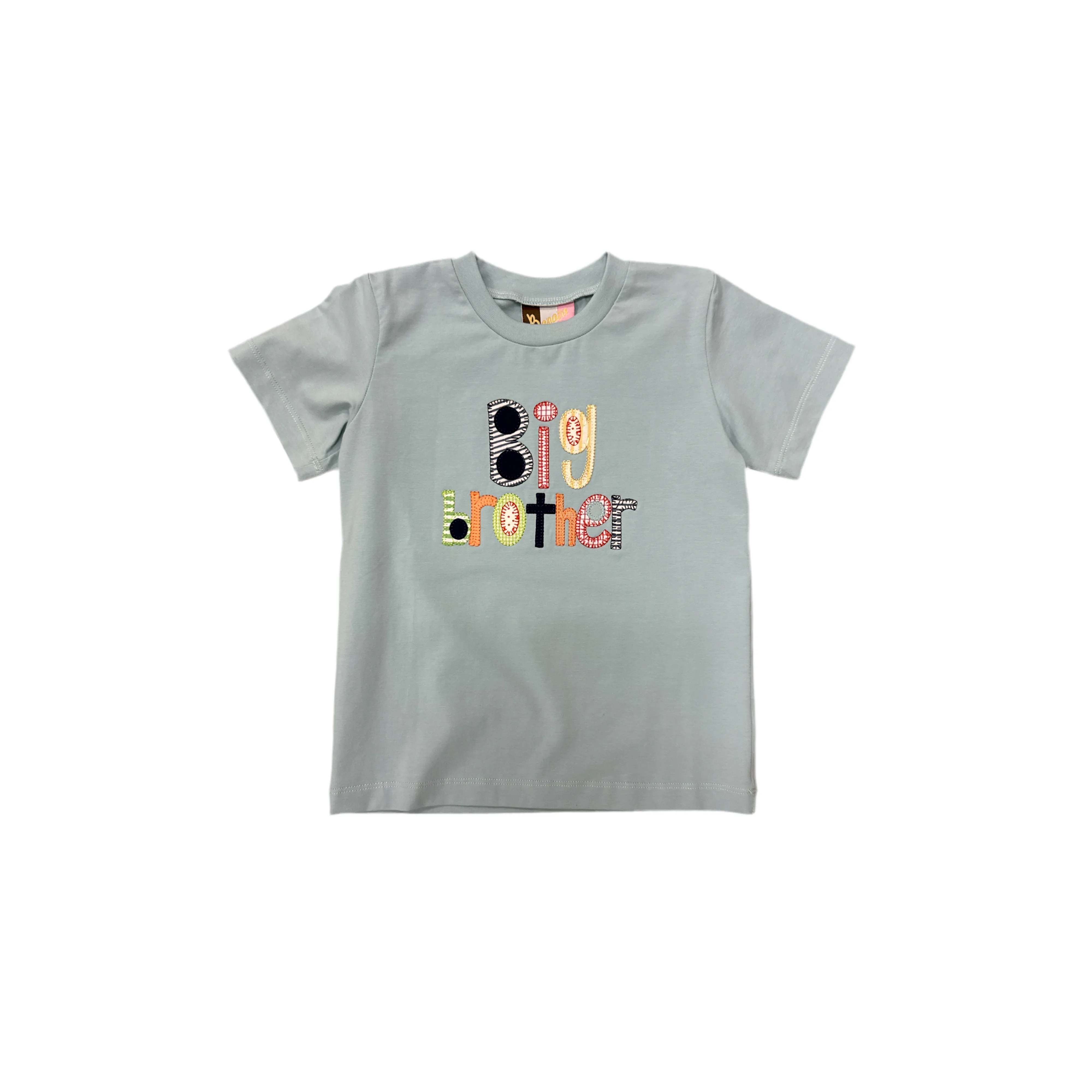 Banana Split BIG Brother Applique Shirt - Blue