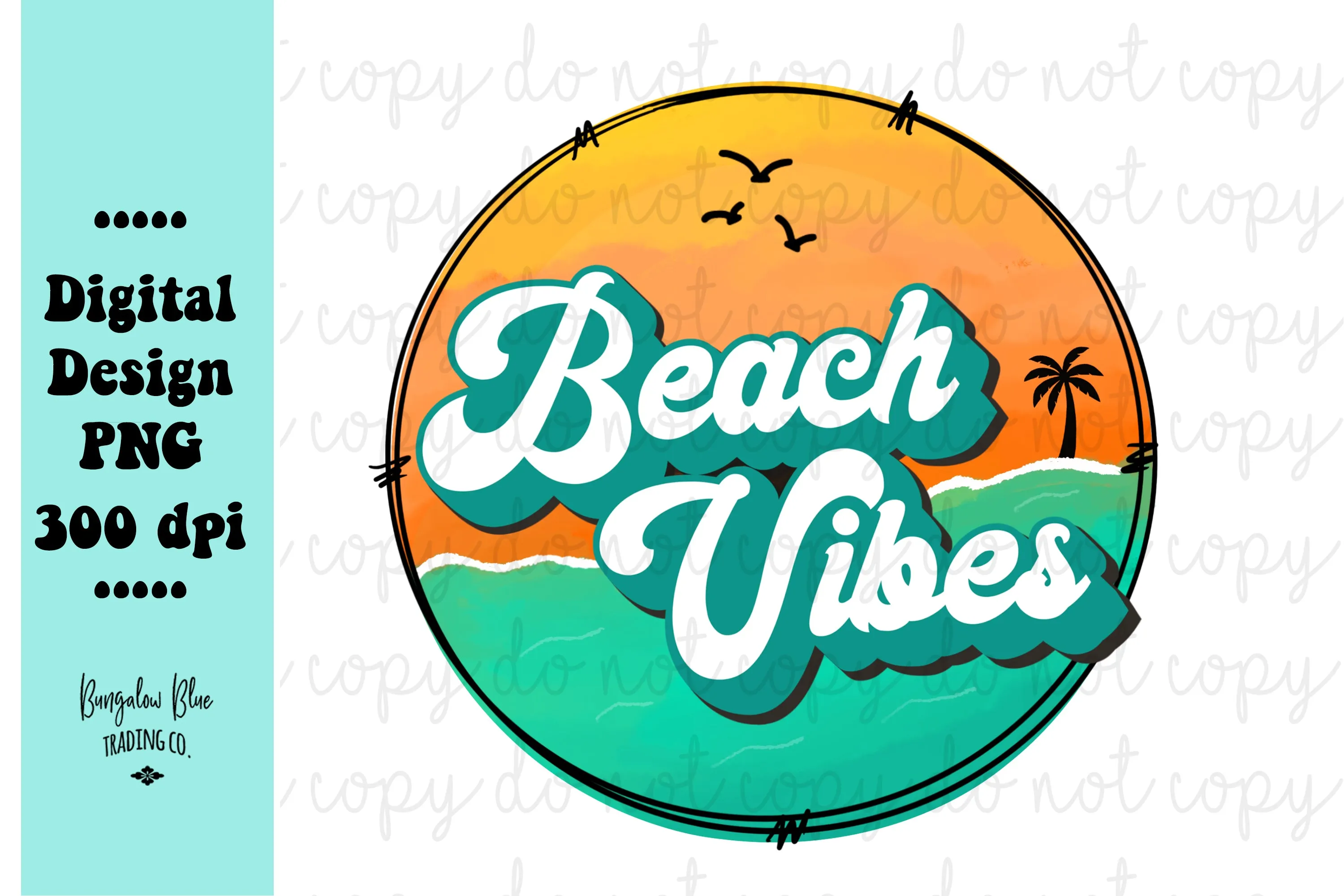 Beach Vibes Digital Design Download