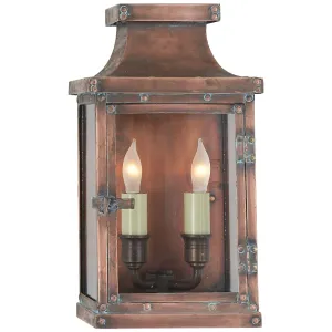 Bedford Small 3/4 Lantern in Natural Copper