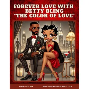 Betty Bling The Color of Love Coloring Book, Betty Boop Coloring Book, Digital Download, Valentine Printable, Valentines Gift, Digital Art