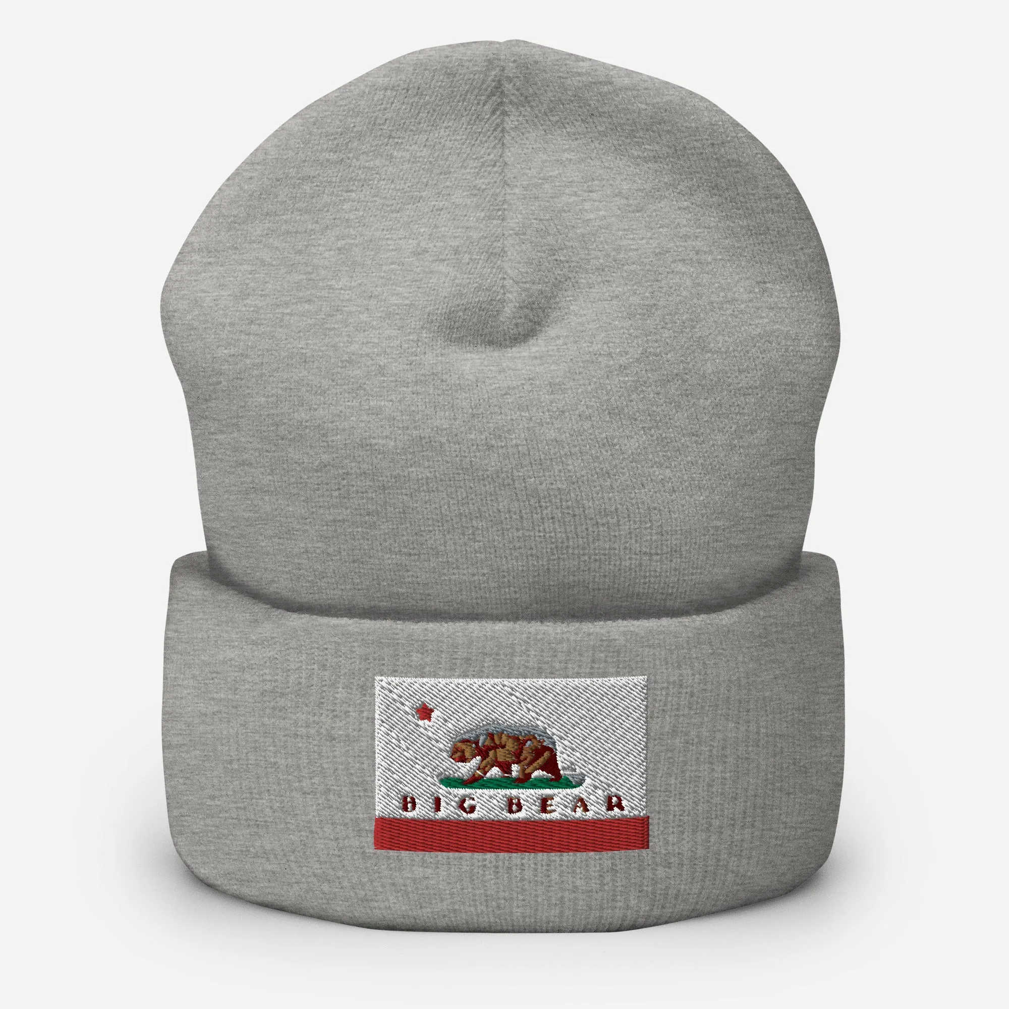 Big Bear CA Flag Cuffed Beanie