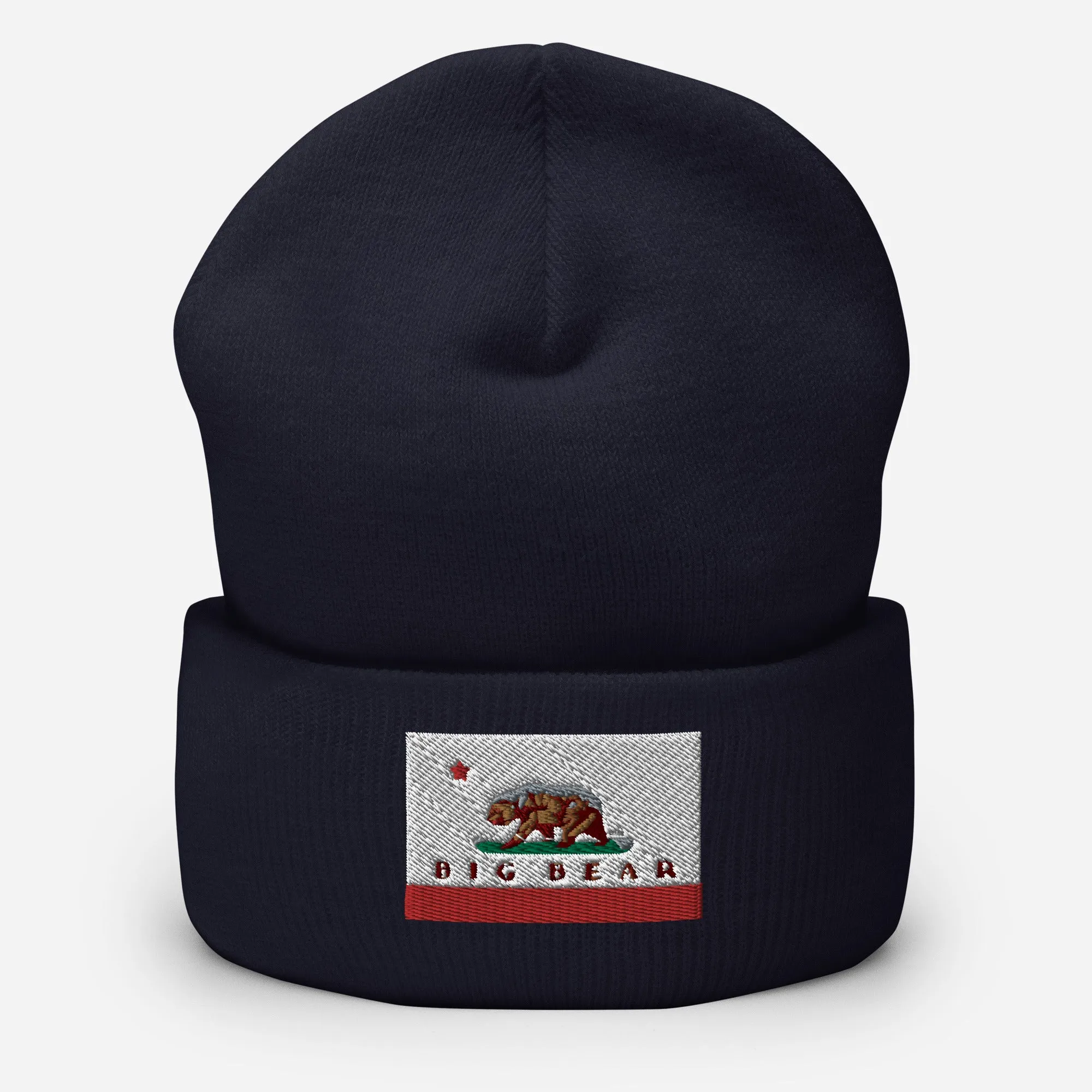 Big Bear CA Flag Cuffed Beanie