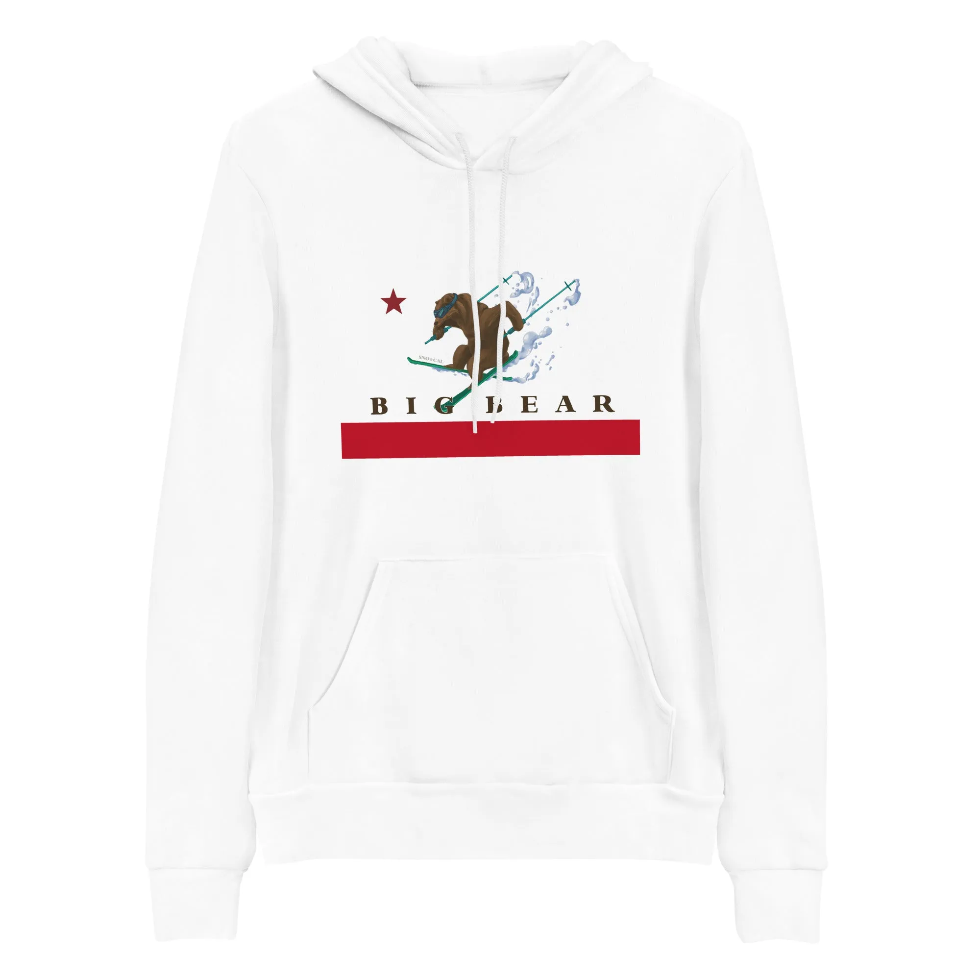 Big Bear CA Flag Ski Hoodie