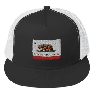 Big Bear CA Flag Trucker Cap