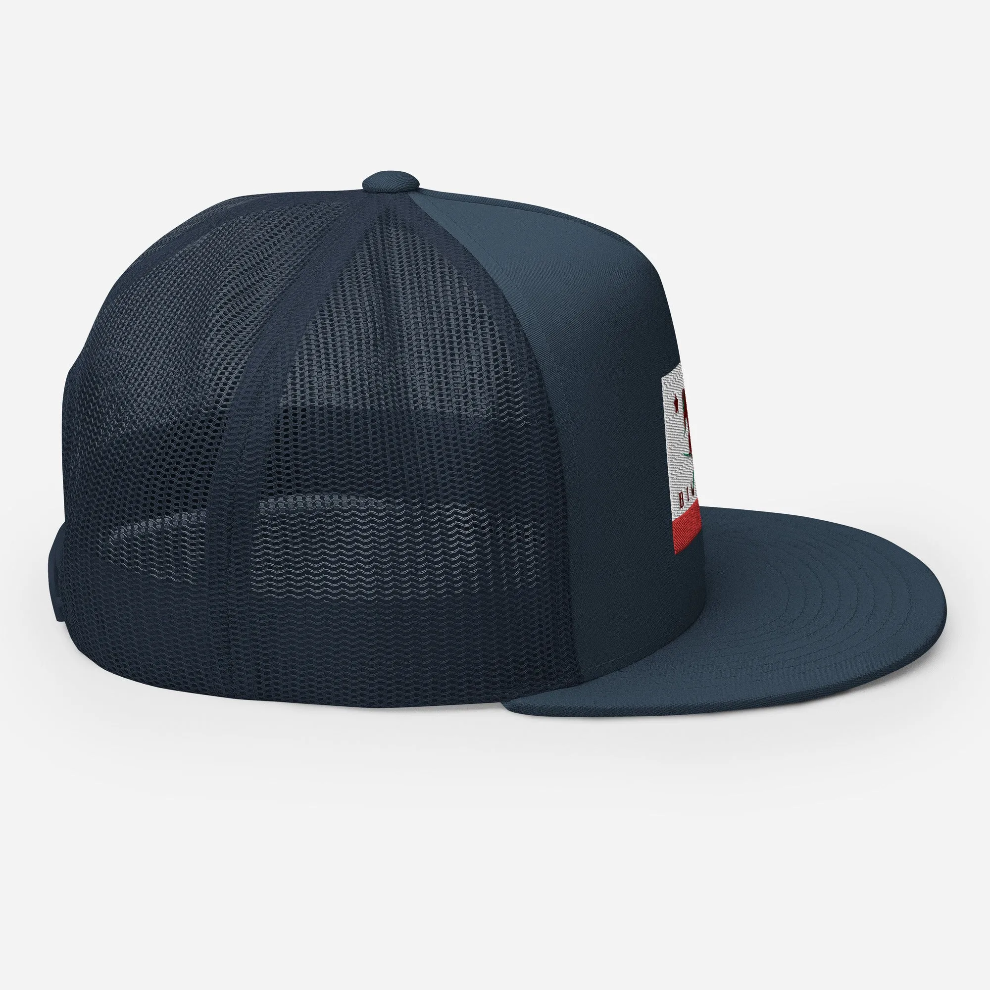 Big Bear Skiing CA Flag Trucker Cap