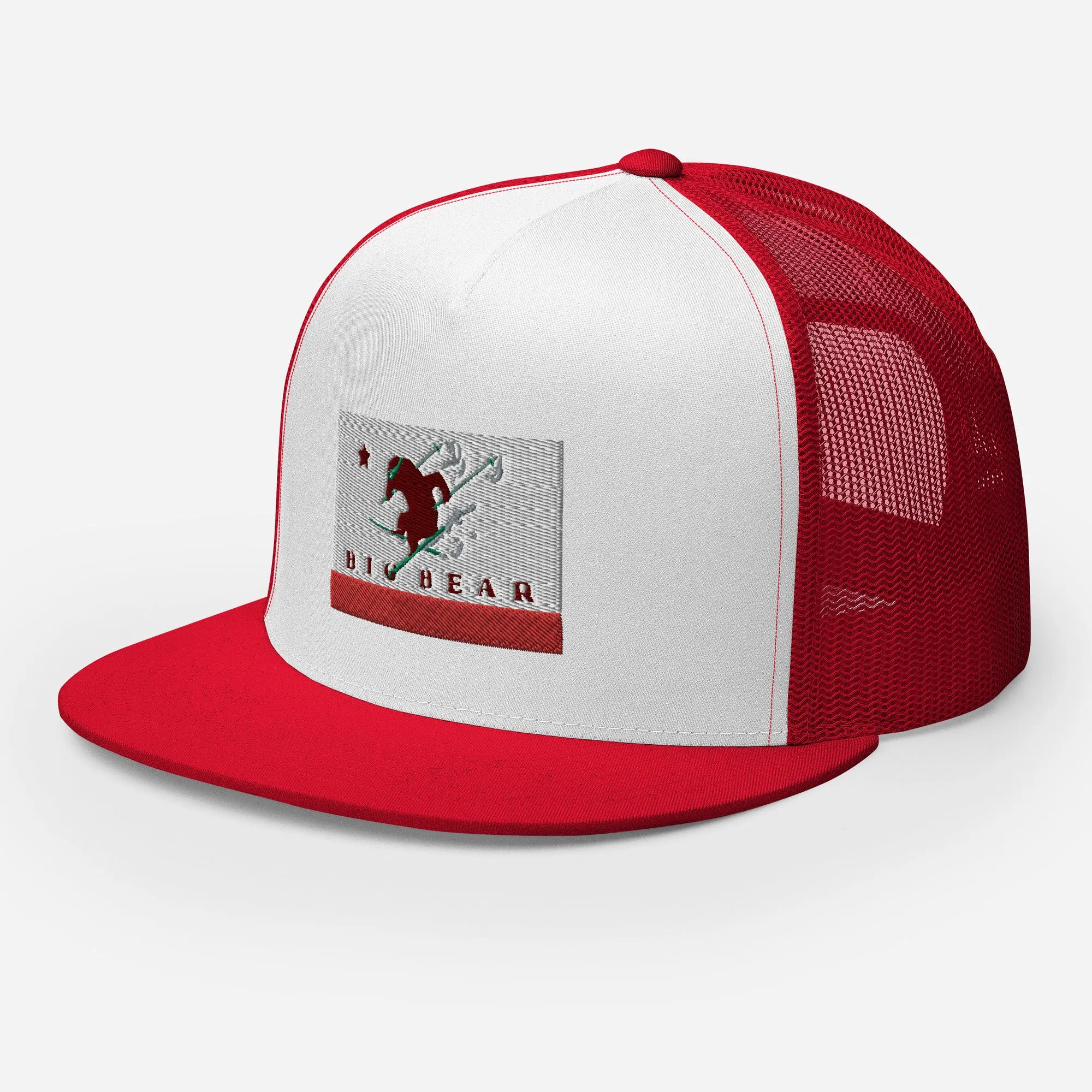 Big Bear Skiing CA Flag Trucker Cap