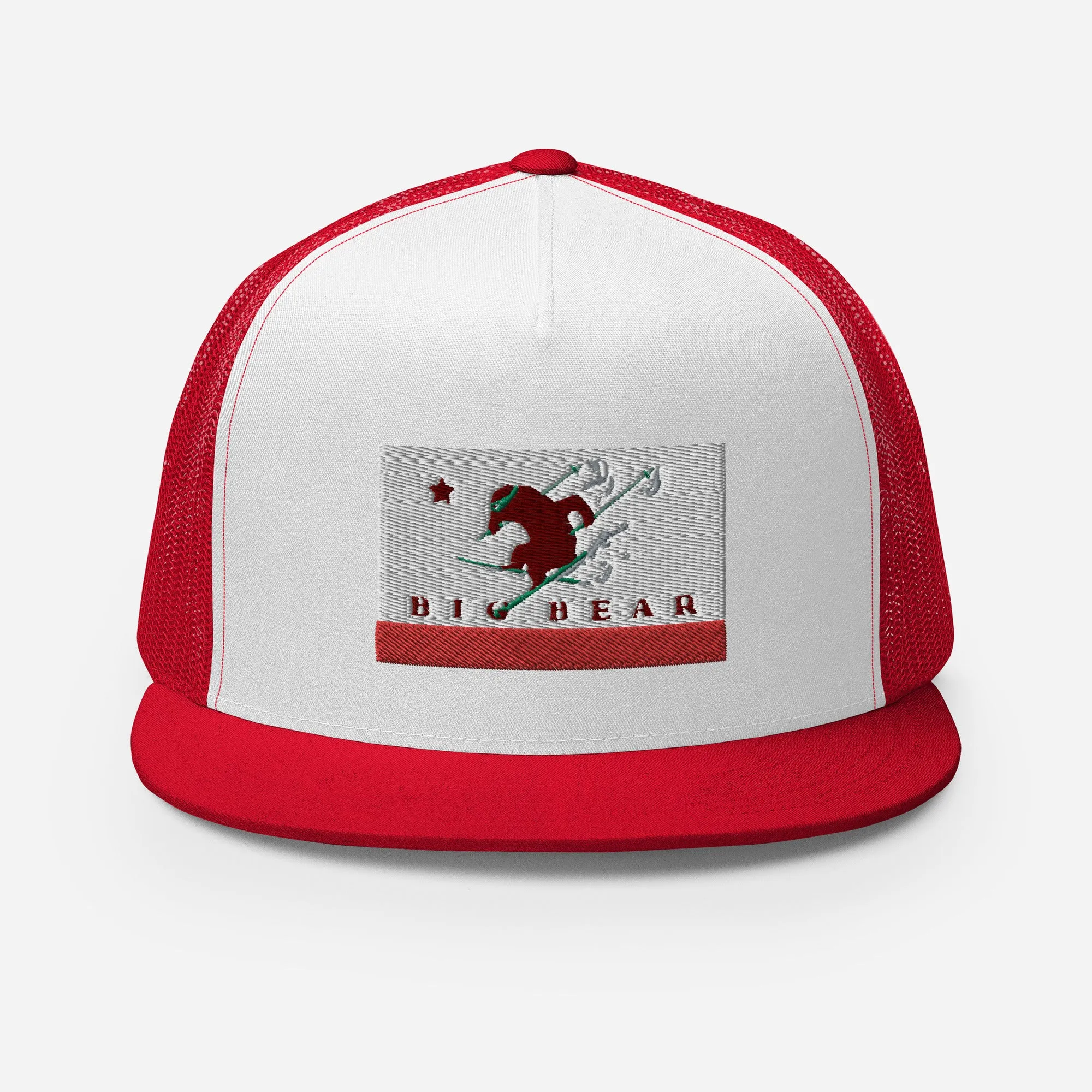 Big Bear Skiing CA Flag Trucker Cap
