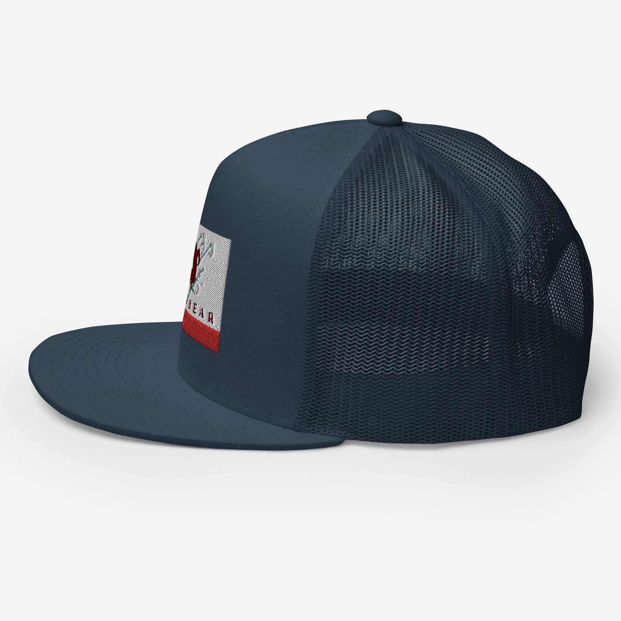 Big Bear Skiing CA Flag Trucker Cap