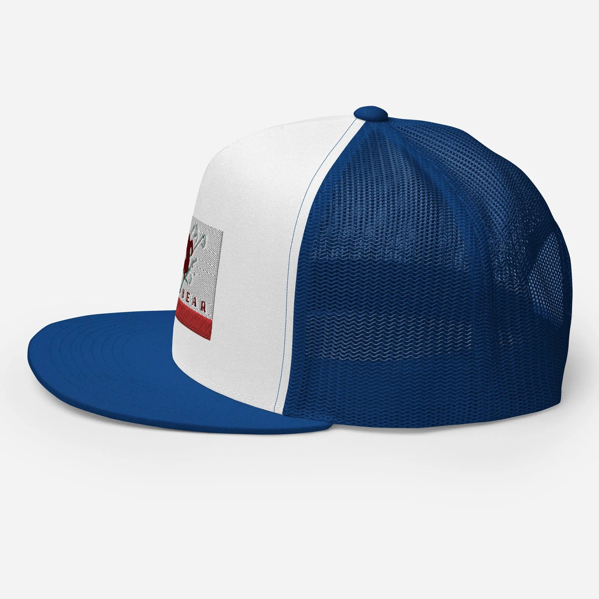 Big Bear Skiing CA Flag Trucker Cap