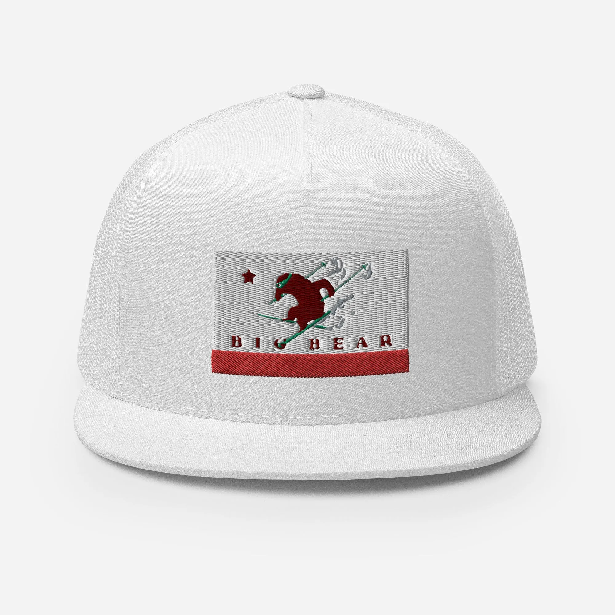 Big Bear Skiing CA Flag Trucker Cap
