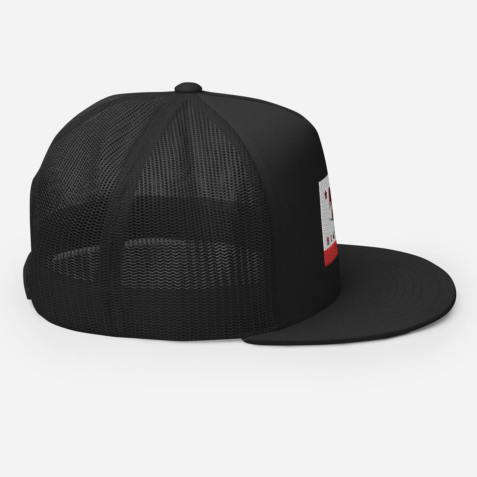 Big Bear Skiing CA Flag Trucker Cap