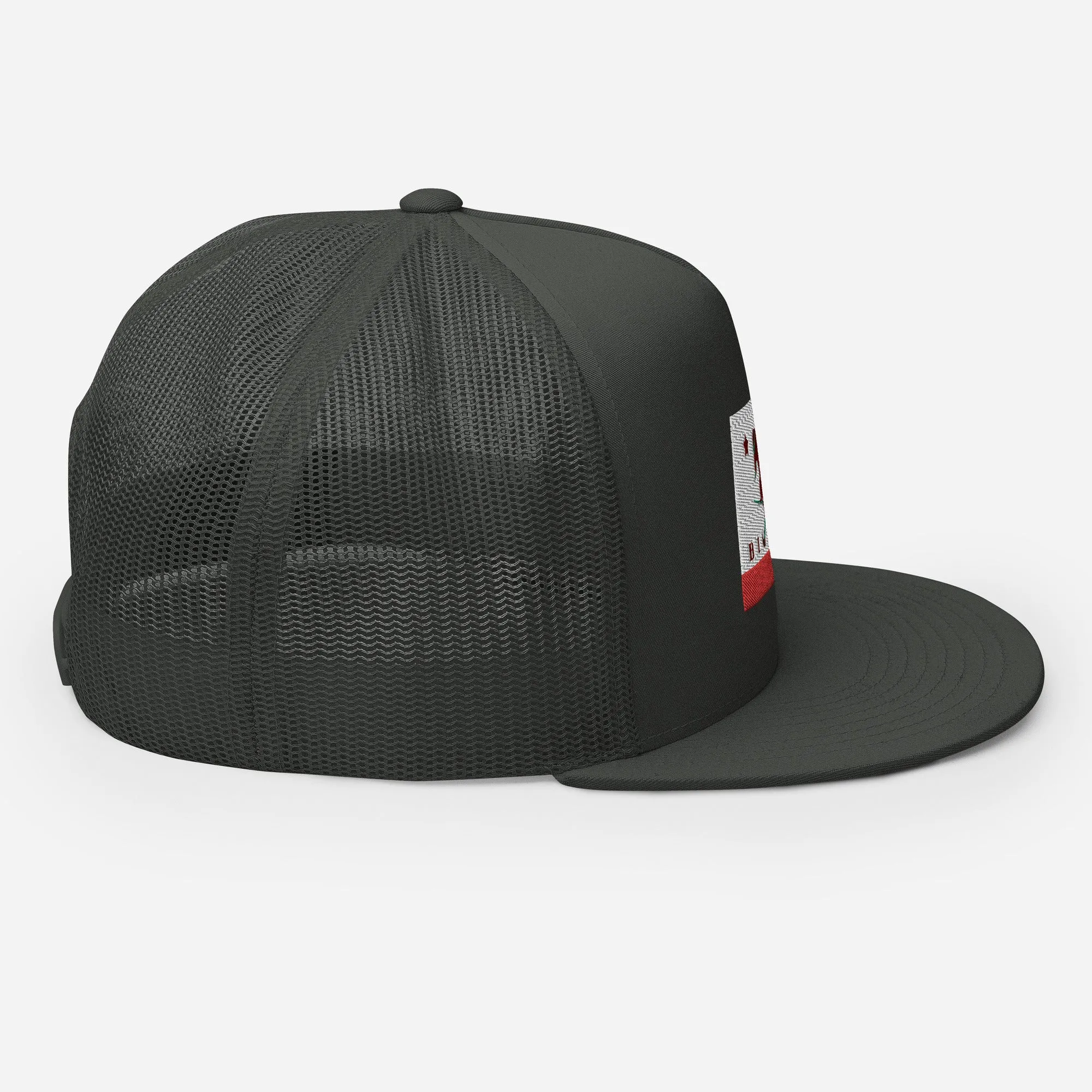 Big Bear Skiing CA Flag Trucker Cap