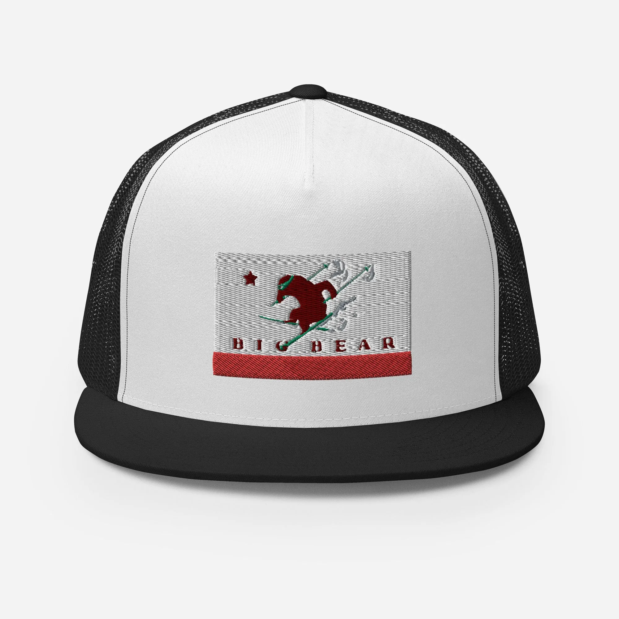 Big Bear Skiing CA Flag Trucker Cap