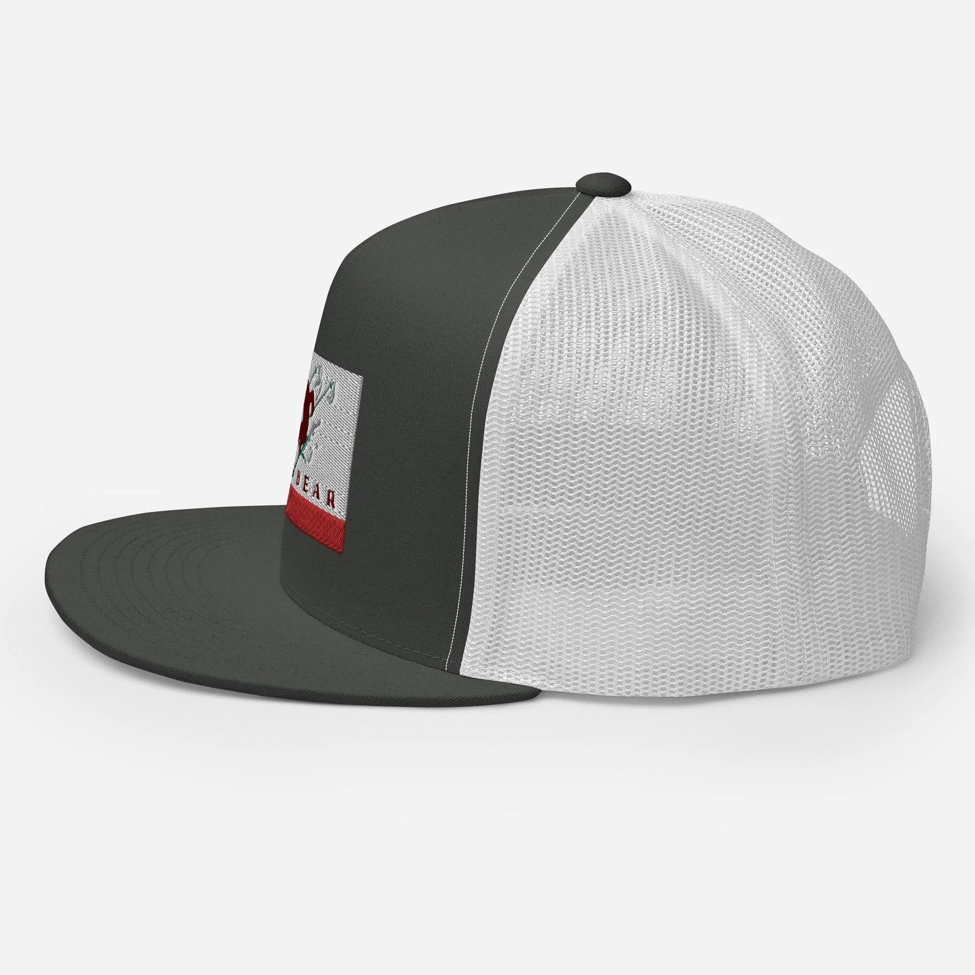 Big Bear Skiing CA Flag Trucker Cap